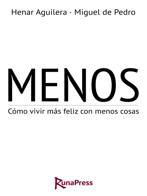 Title details for Menos by Henar Aguilera - Available